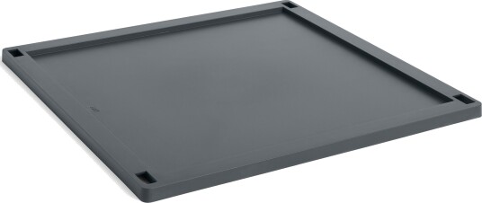 Hay Colour Crate Plastic Large Square Lokk Charcoal Hay Colour Crate Plastic Large Square Lokk Charcoal