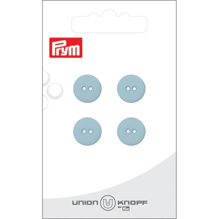 Prym flat plastknapp lyseblå 12 mm 4 stk Prym flat plastknapp lyseblå 12 mm 4 stk