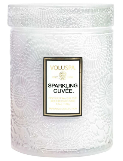 Voluspa Japonica duftlys i glassboks 50 timmar Sparkling Cuvée