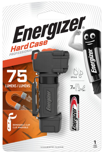 Energizer Hardcase lommelykt - 75 lm - Svart Energizer Hardcase lommelykt - 75 lm - Svart