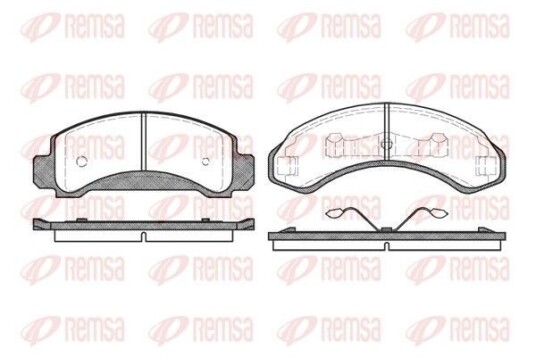 Bremseklosser REMSA 0572.00 Bremseklosser REMSA 0572.00