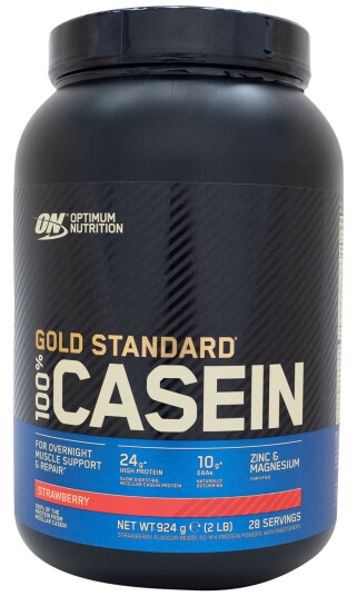 Optimum Nutrition 100 % Gold Standard Casein 908 g, proteinpulver 908g STRAWBERRY Optimum Nutrition 100 % Gold Standard Casein 908 g, proteinpulver 908g STRAWBERRY