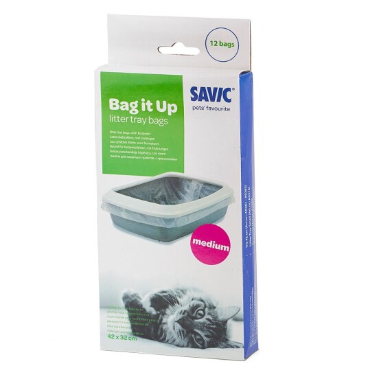 Savic Bag It Up Litter Tray Bags Medium 12 Stk