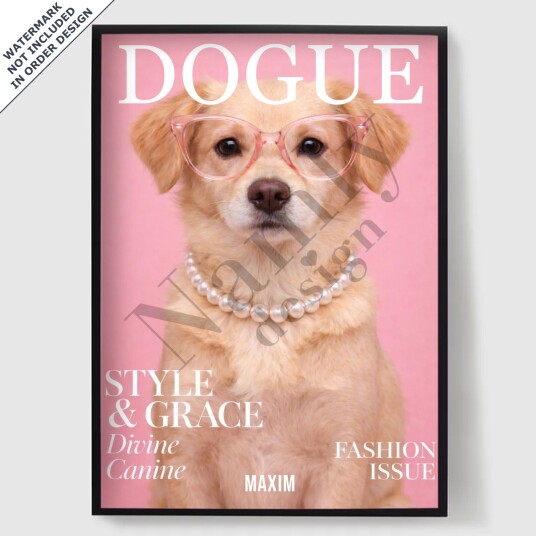 Namly Design Personalisert Plakat Dogue Magasin AI Plakat POSTERW8NNSK