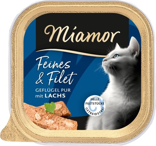 Miamor Våtfôr Feines & Filet Fjærkre Pur & Laks 16 X 100 G Miamor Våtfôr Feines & Filet Fjærkre Pur & Laks 16 X 100 G