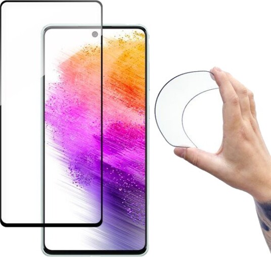 Wozinsky Full Cover Flexi Nano Glass Film Tempered Glass Frame Samsung Galaxy A73 Clear