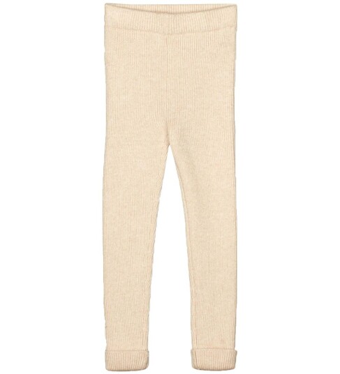 Fliink LeggingStrikk Benna Rib Sandskall Fliink 74 Leggings Beige