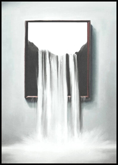 Surreal Waterfall Plakat Plakat / 30x40cm