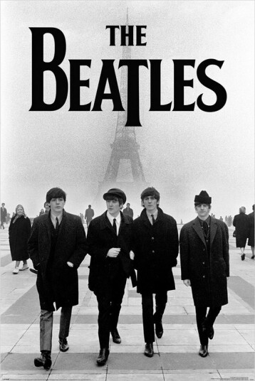 The Beatles Eiffel Tower Plakat