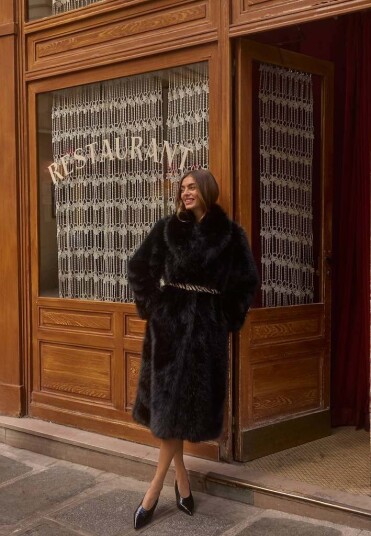 Bubbleroom Long Faux Fur Coat Bubbleroom Long Faux Fur Coat