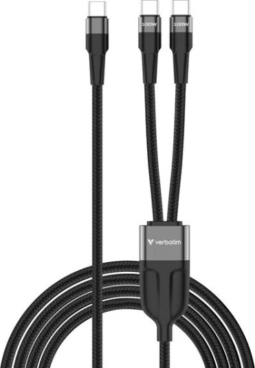 Verbatim USB-C Dual 100W 2m Black 30279