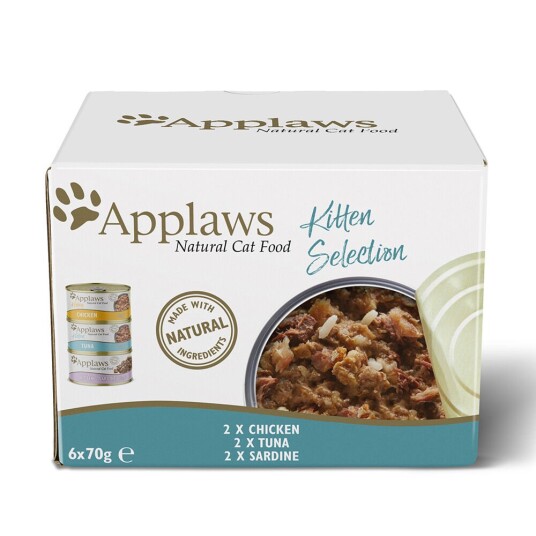 Applaws Multipakke Kitten Boks Blandet Pakke 6 X 70 G Applaws Multipakke Kitten Boks Blandet Pakke 6 X 70 G