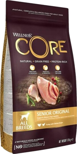 CORE Senior Original Tørrfôr til hund 1,8 kg med kylling og kalkun - Kornfritt CORE Senior Original Tørrfôr til hund 1,8 kg med kylling og kalkun - Kornfritt