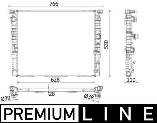 Radiator MAHLE ORIGINAL CR 2198 000P