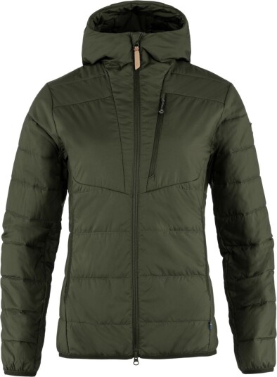 Fjellreven Women's Keb Padded Hoodie Deep Forest L Fjellreven Women's Keb Padded Hoodie Deep Forest L
