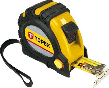 Topex Målebånd 27C340 10 m X 32 mm, Magnetisk Tupp