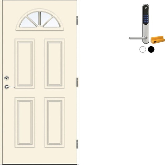 Ytterdør Swedoor Advance-Line Classic Clementi med Yale Entrus