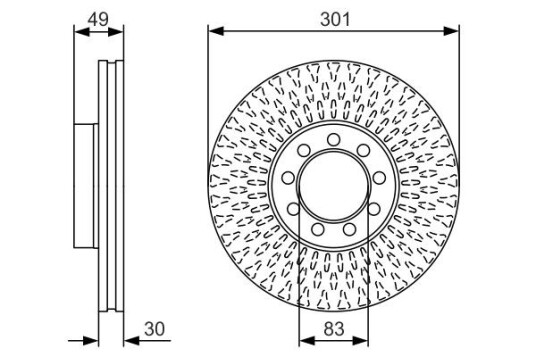 Bremseskive BOSCH 0 986 479 A23 Bremseskive BOSCH 0 986 479 A23