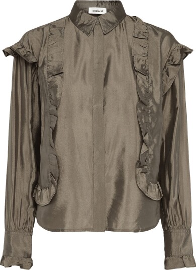 Soaked Slkarolina Shirt Ls COVERT GREEN XS Soaked Slkarolina Shirt Ls COVERT GREEN XS