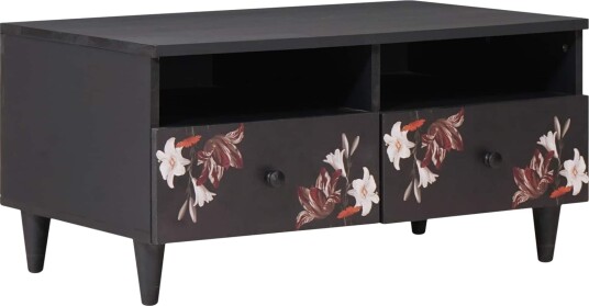 Kaffebord med skuff Flerfarget 80 x 54 x 40 cm Massiv mango tre
