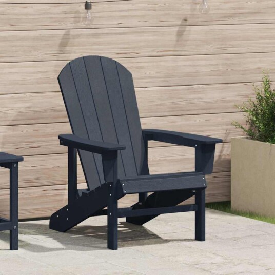 Adirondack stol marineblå 74x82x91 cm HDPE Adirondack stol marineblå 74x82x91 cm HDPE