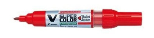Pilot Pen V-Super Color Medium Tip Bullet Marker Rød Pilot Pen V-Super Color Medium Tip Bullet Marker Rød