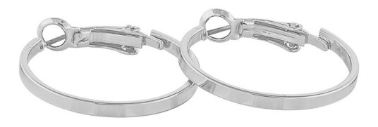 Snö Of Sweden Moe Ring Earring Plain Silver 25mm Snö Of Sweden Moe Ring Earring Plain Silver 25mm