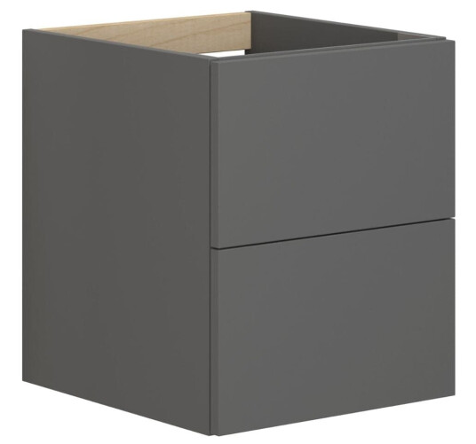Dansani Inzo Underskap m/2 skuffer 40x44x48 cm Uten grep Grå Matt