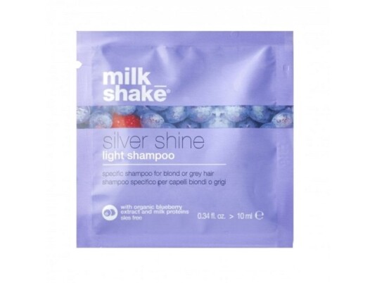 Milk Shake Silver Shine Light Sulfates-Free Hair Shampoo For Neutralisation Of Yellow Tones 10 Ml Milk Shake Silver Shine Light Sulfates-Free Hair Shampoo For Neutralisation Of Yellow Tones 10 Ml