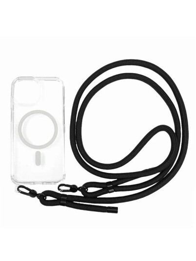 Mobile Origin Lanyard MagSafe Case - clear - iPhone 15