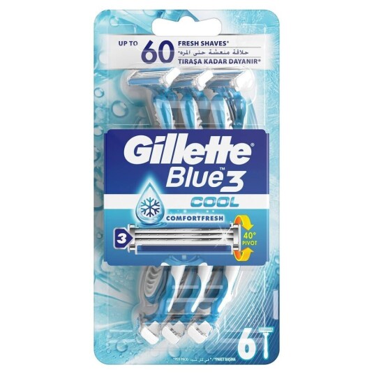 Gillette Blue3 Cool Comfortfresh Engangshøvler 6-pk.