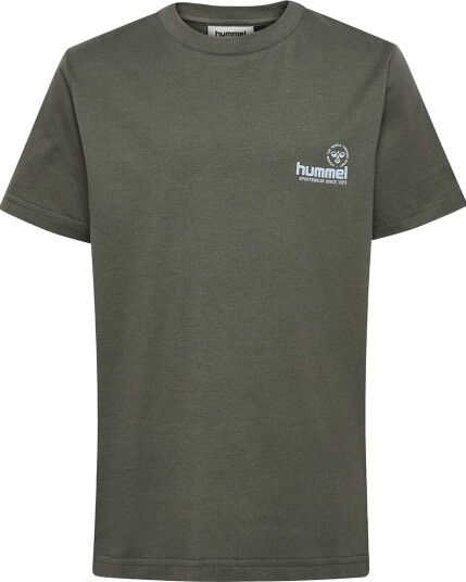 Hummel T skjorte   HmlJr   Vanlig   Grafikk   Castor Grå   Hummel   4 år (104)   T skjorte Armygrønn Grønn