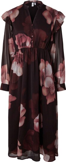 YAS Midikjole Yasflow Ls Long Dress S. Brun