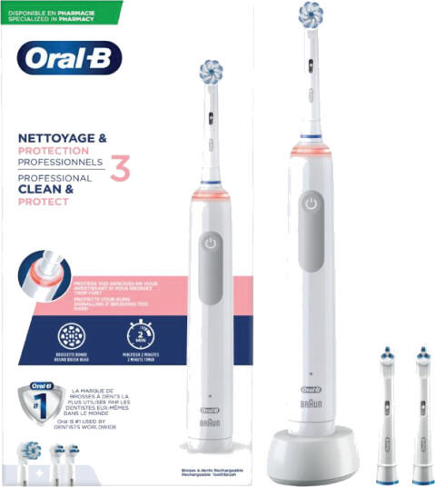 Oral-B Clean & Protect 3 Elektrisk Tannbørste 1 stk. Oral-B Clean & Protect 3 Elektrisk Tannbørste 1 stk.