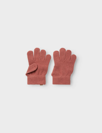Lil"Atelier Nmfnalu Knit Gloves1 Lil - Coral - 4 Lil"Atelier Nmfnalu Knit Gloves1 Lil - Coral - 4
