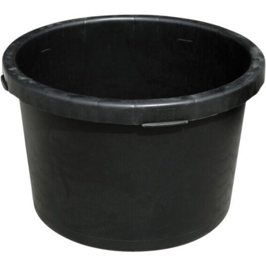 Osjord Mørtelbalje 65Liter med bred kant Sort - 91319