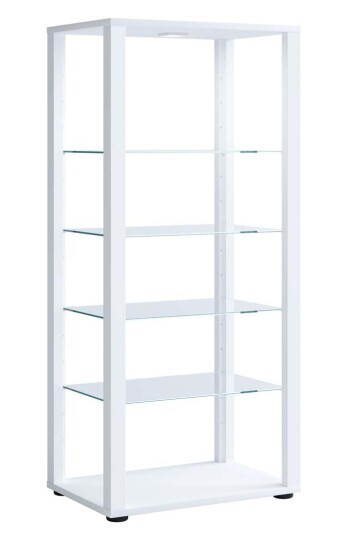 Glasol4 vitrineskap hvit.