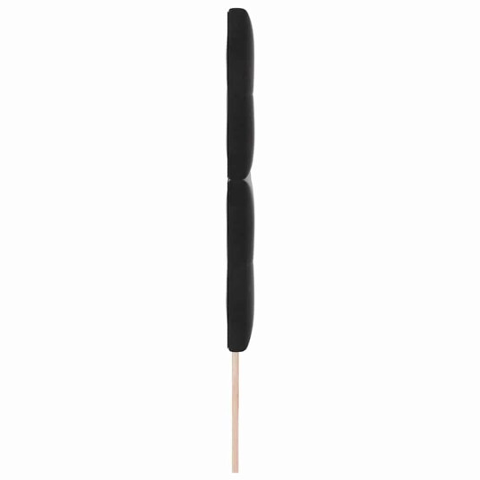 Hodegavel Med Knapper Svart 200 cm Fløyel Hodegavel Med Knapper Svart 200 cm Fløyel