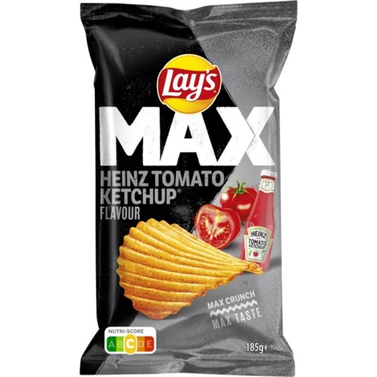 Lays MAX Heinz Tomato Ketchup 185g Lays MAX Heinz Tomato Ketchup 185g