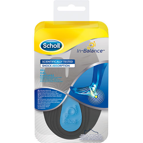 Scholl In-Balance Såle Hæl - Stor - 1 Pakker