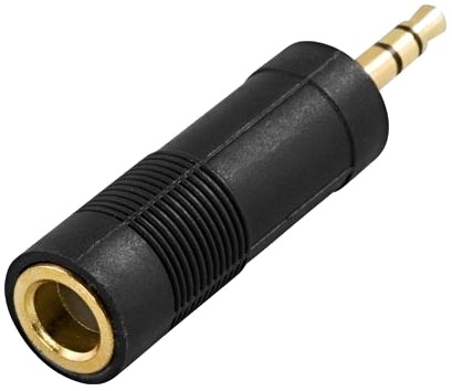 Deltaco 6.3mm til 3.5mm Stereo Multimediaadapter Hunn til Hann Deltaco 6.3mm til 3.5mm Stereo Multimediaadapter Hunn til Hann
