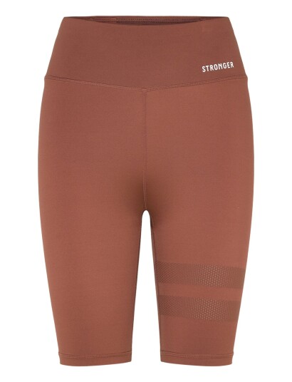 STRONGER Signature Bike Shorts   Brown   L