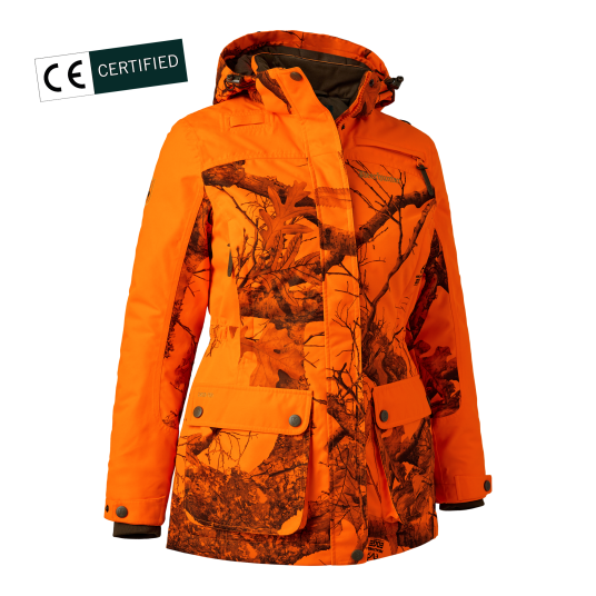 Deerhunter Dameørn Vinterjakke Dame Realtree Edge® Safety Orange 44