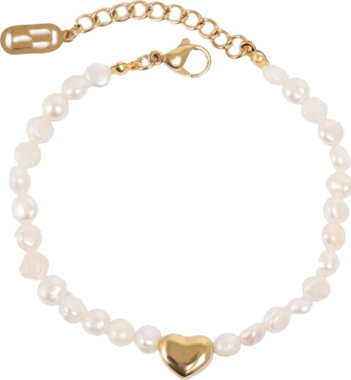 Tone Damli by A&C Love Story armbånd i forgylt stål og ferskvannsperler Tone Damli by A&C Love Story armbånd i forgylt stål og ferskvannsperler