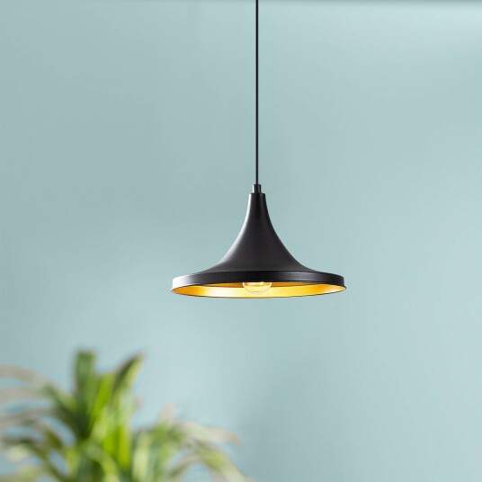 Opviq Hengelampe Berceste 193-S Ø30cm svart/gull