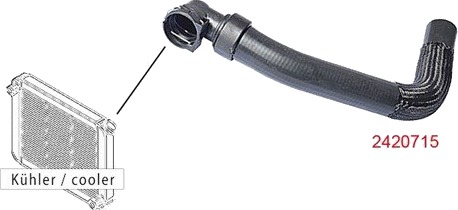 METZGER 2420715 Radiatorslange METZGER 2420715 Radiatorslange