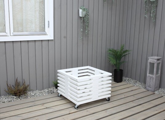 Blomsterkasse "Cube" 53x53x32,5 cm