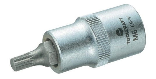 Toolcraft 816086 Multitand (Xzn) Topnøgle-Bit-Indsats 6 Mm 1/2 (12,5 Mm) Toolcraft 816086 Multitand (Xzn) Topnøgle-Bit-Indsats 6 Mm 1/2 (12,5 Mm)