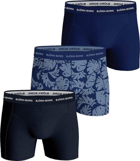 Björn Borg Boksershorts Cotton Stretch Boxer 3 pakning Flerfarget