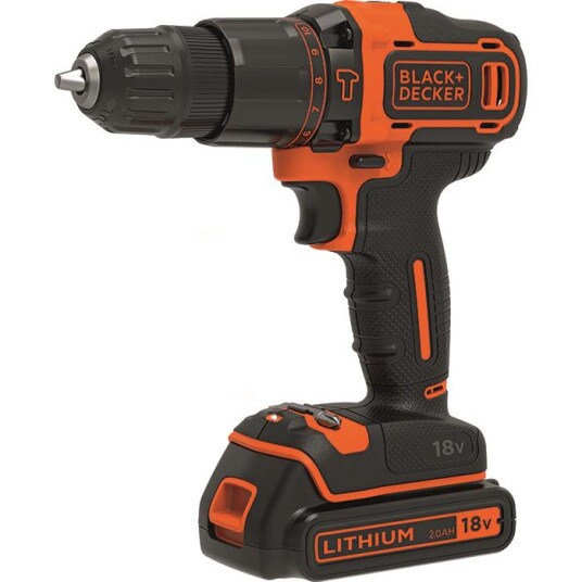 Black & Decker BDCHD18KB2-QW Slagbormaskin med batteri og lader Maskiner